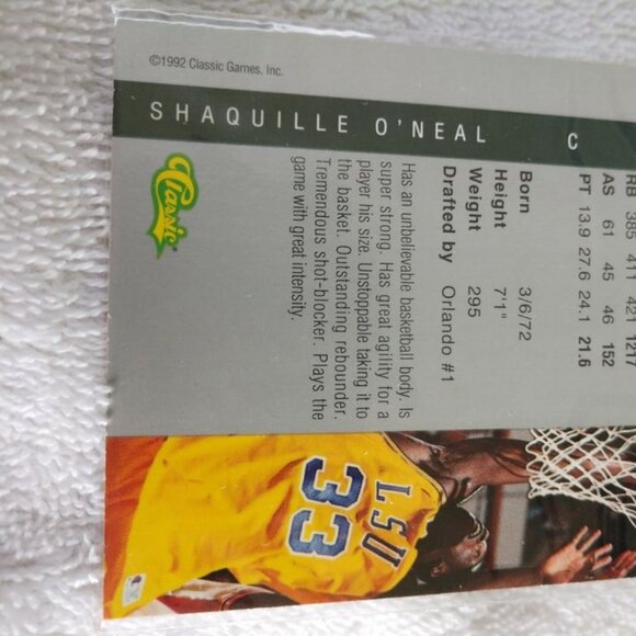 Shaquille O'neal #1 Draft Pick Collection 1992 Four Sport Classic - Picture 4 of 7
